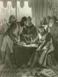 King John Signing Magna Carta, 1215